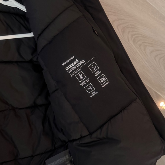 Cropped black winter parka Zara - Picture 6 of 6